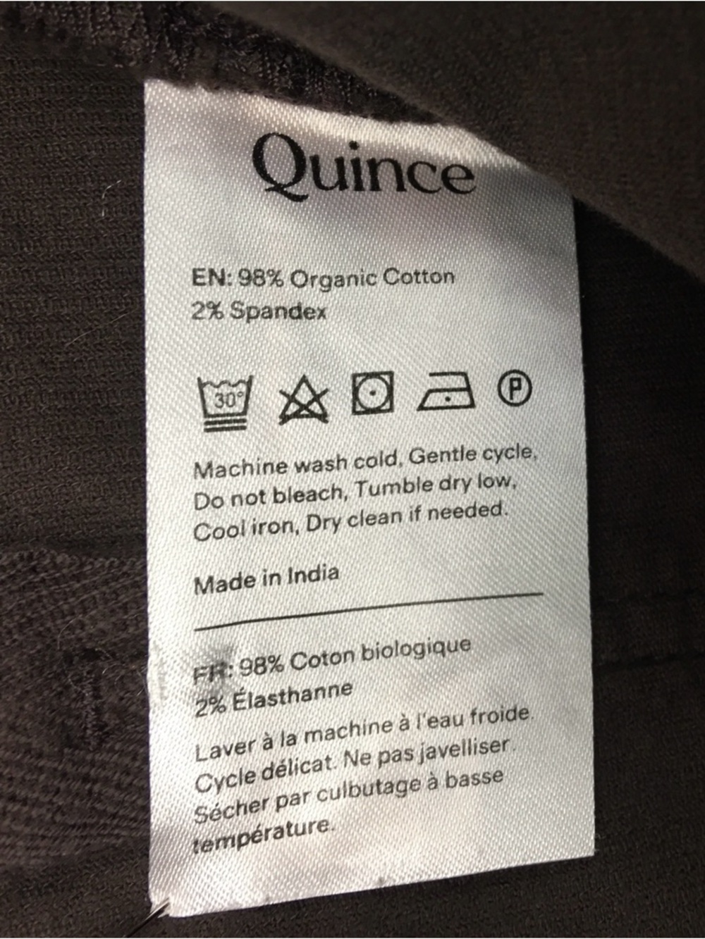 Quince Organic Stretch Corduroy Flare Pants In Espresso Size 10 - Picture 12 of 14